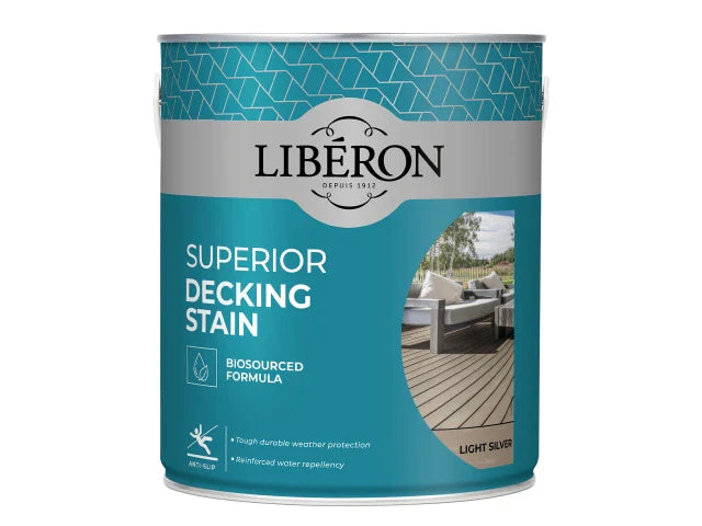 Liberon Superior Decking Stain Light Silver 2.5 litre