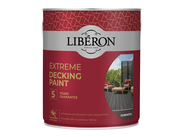 Liberon Extreme Decking Paint Gun Metal 2.5 litre