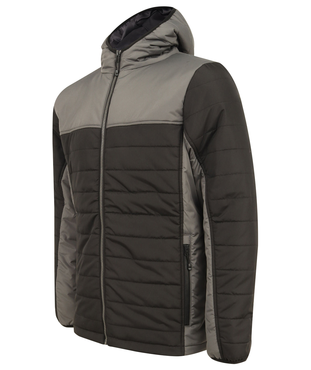 Finden & Hales Hooded Contrast Padded Jacket