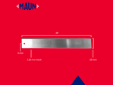 Maun Steel Straight Edge Imperial 36in