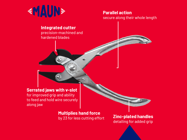 Maun Side Cutter Parallel Pliers 160mm