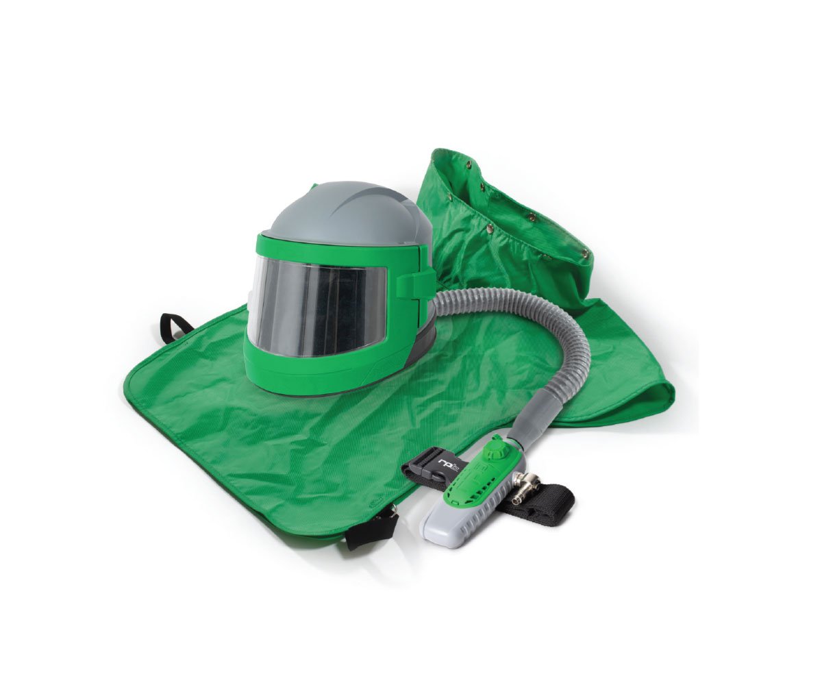 GVS Nova 3  Respirator, includes: NV3-750 Nylon Cape, NV2030 Low Flow Indicator, NV2021B Breathing Tube, 03-502 C40 Climate Control Device - CE