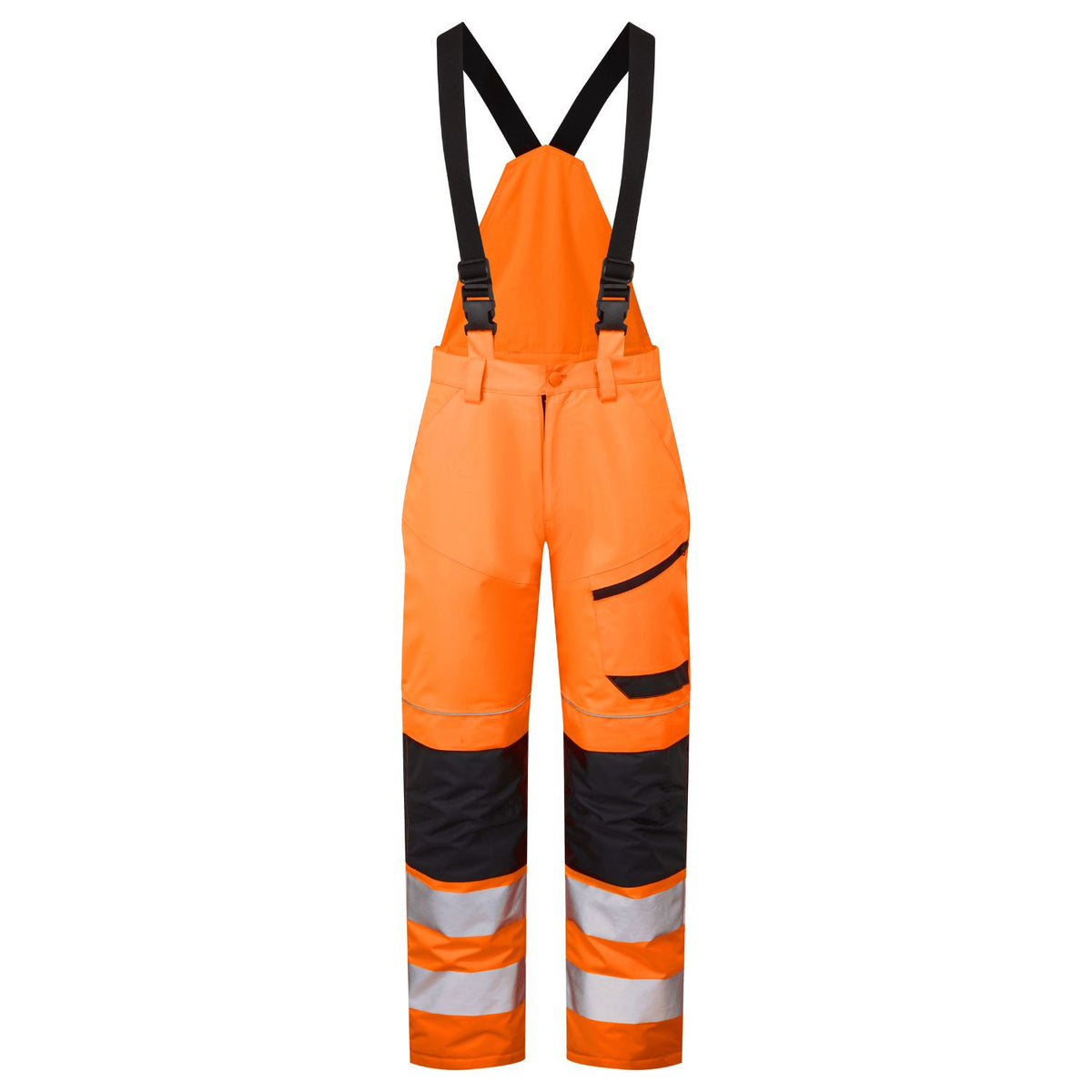 Supertouch System Hi-Vis Eco Thermal Waterproof Trouser with Shoulder Straps