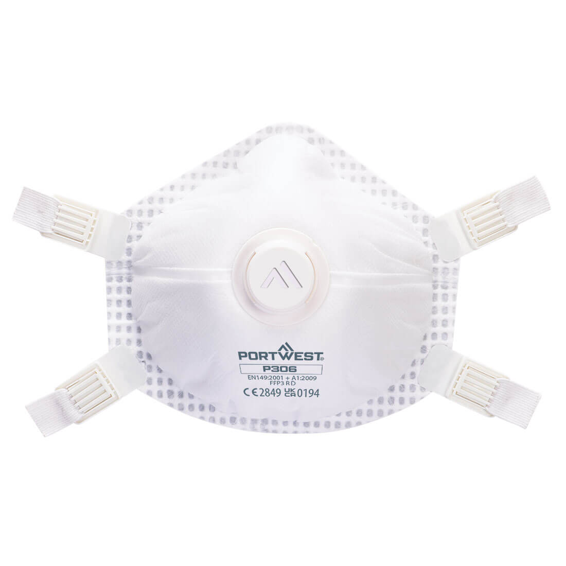 Portwest FFP3 Ultimate Valved Reusable Respirator (Pk5) #colour_white