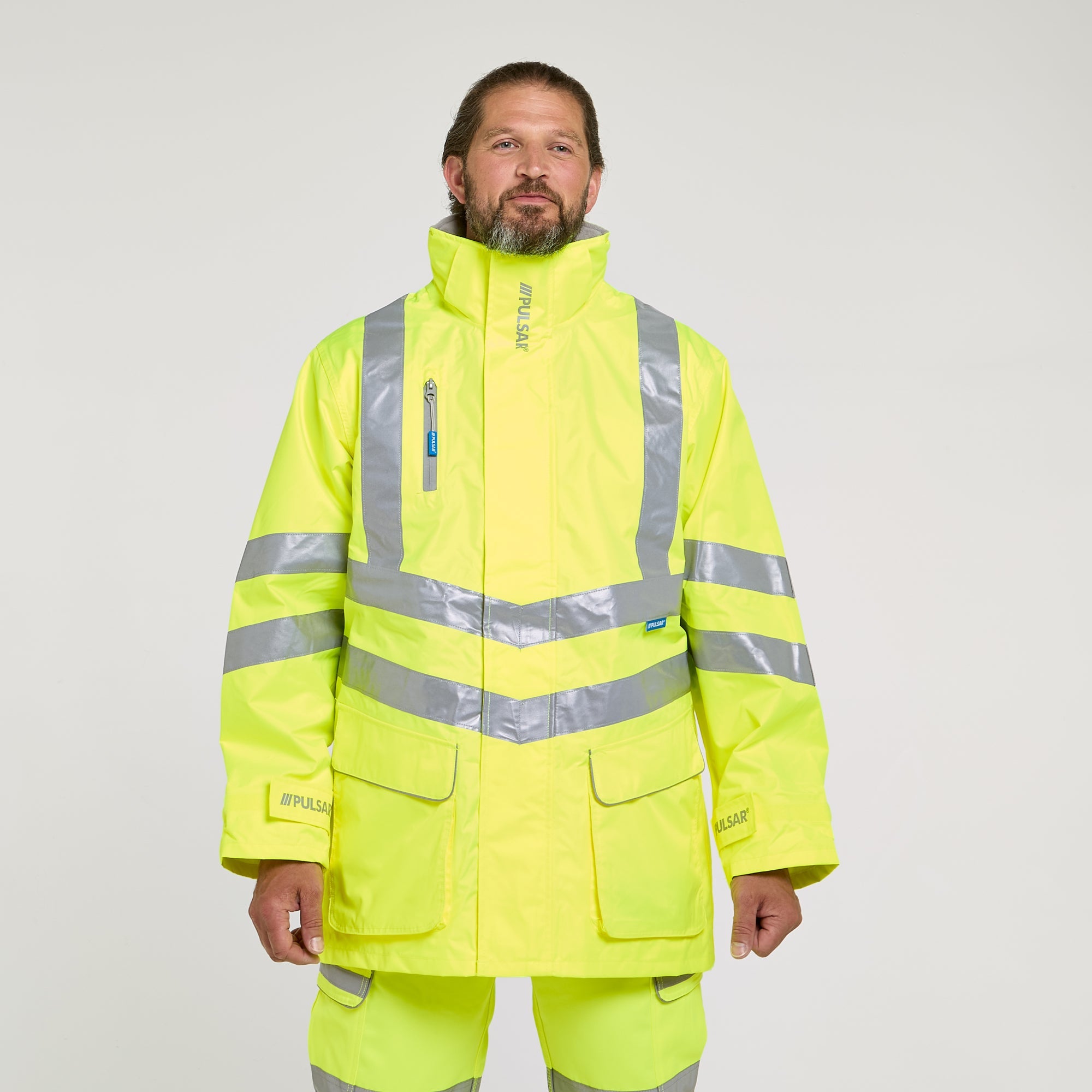 Pulsar Mesh Lined Storm Coat Yellow - Recycled Content