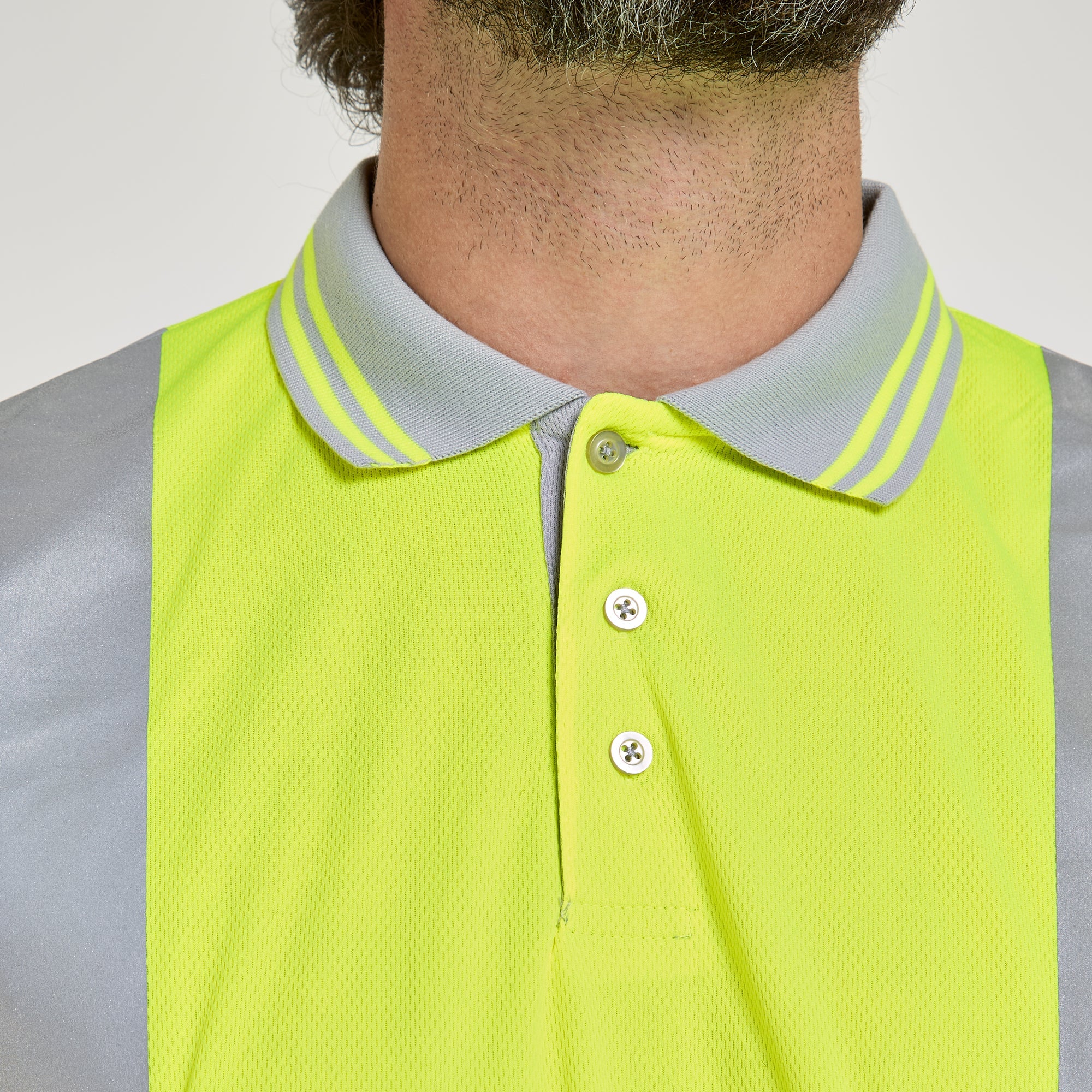 Pulsar Long Sleeve Polo Shirt Yellow - Recycled Content
