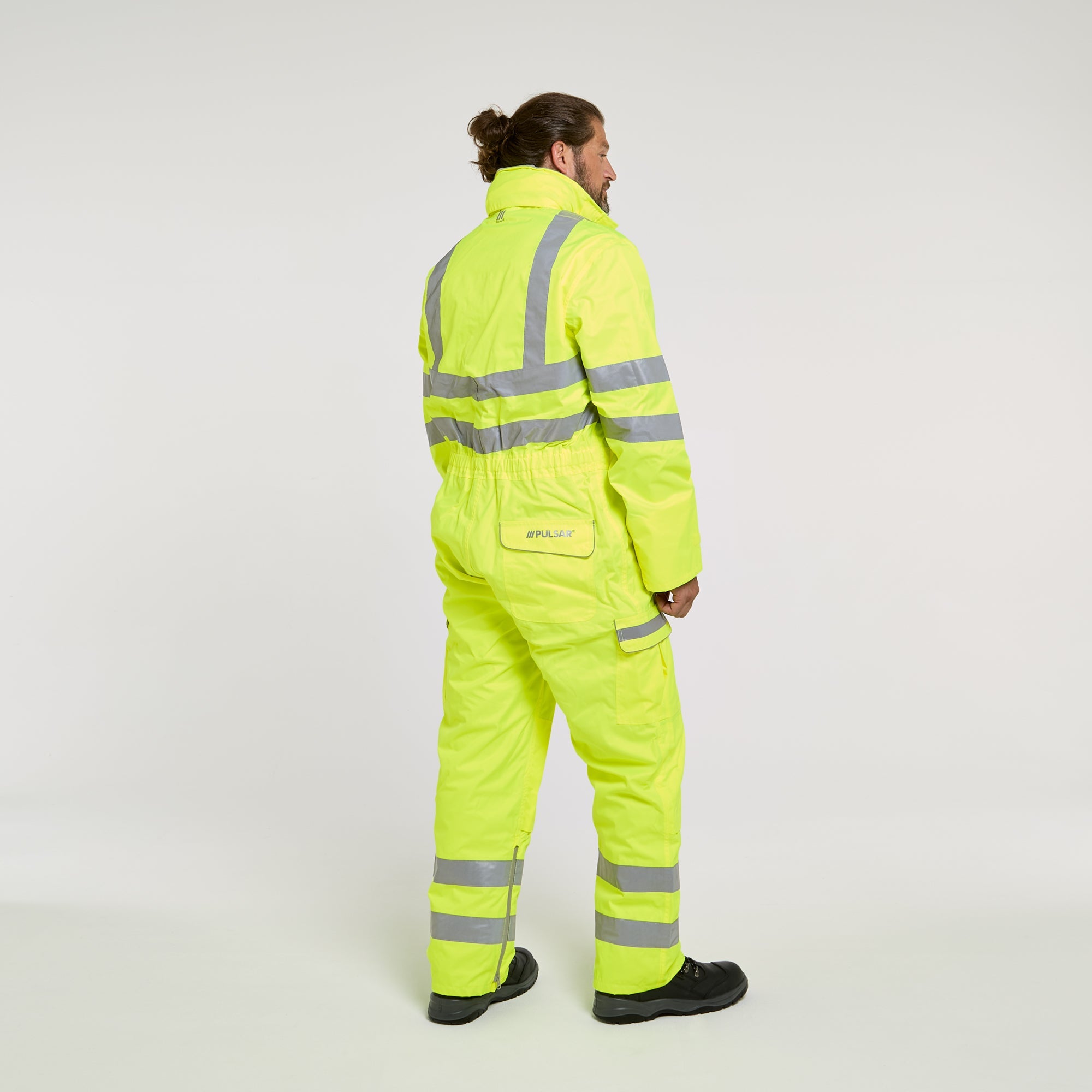 Pulsar Mesh Lined Coverall Yellow - Recycled Content