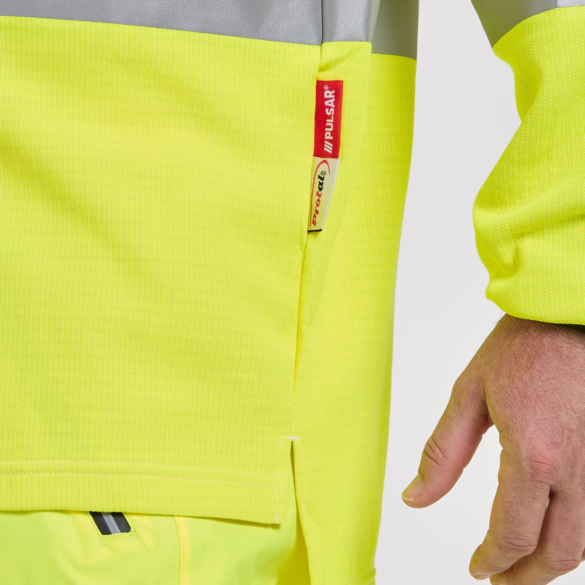 Pulsar Electric ARC Long Sleeve Polo Shirt Yellow