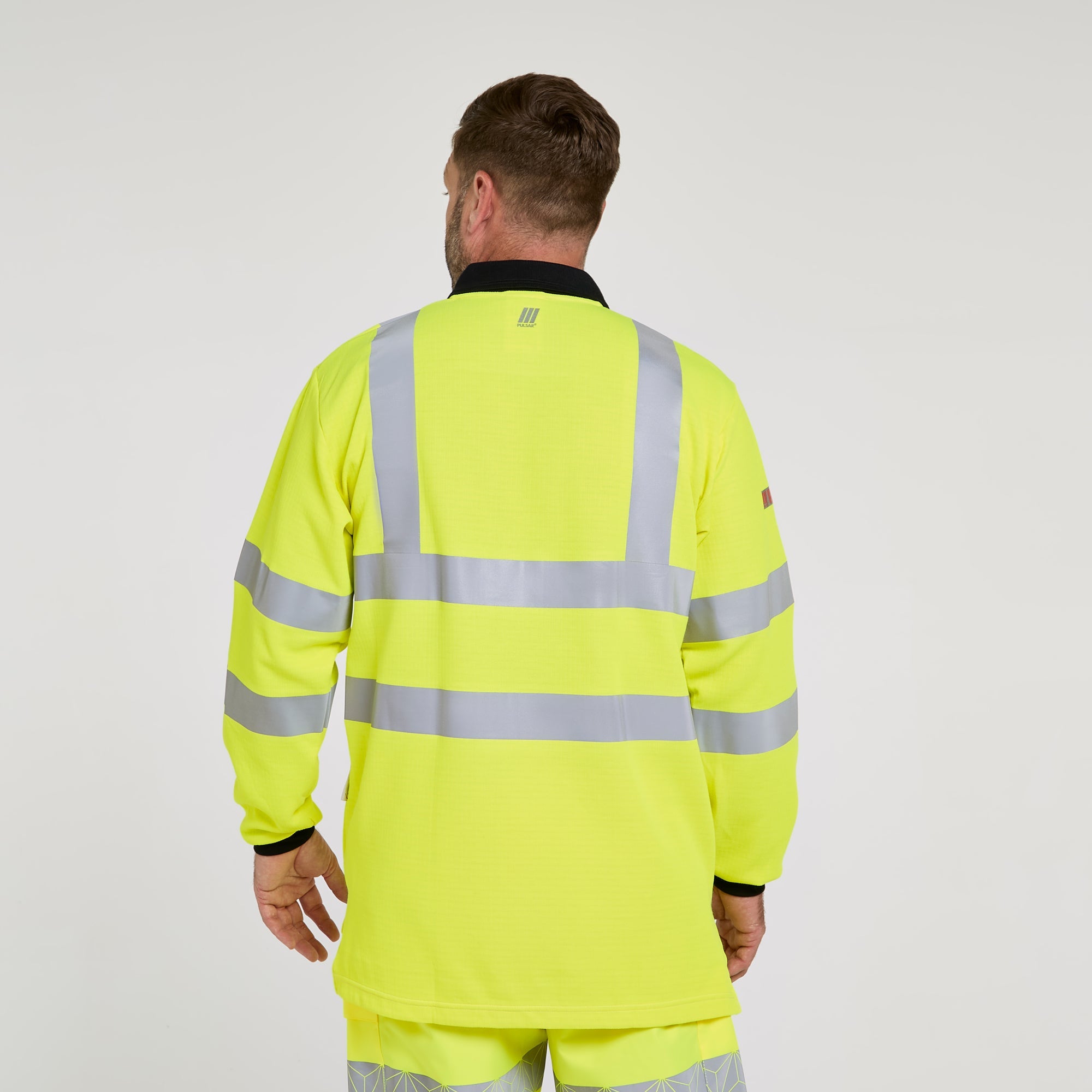 Pulsar Electric ARC Long Sleeve Polo Shirt Yellow