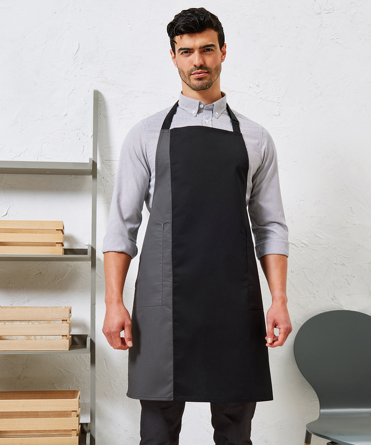 Premier Contrast Bib Apron