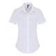 Premier Women's Stretch Fit Cotton Poplin Short Sleeve Blouse