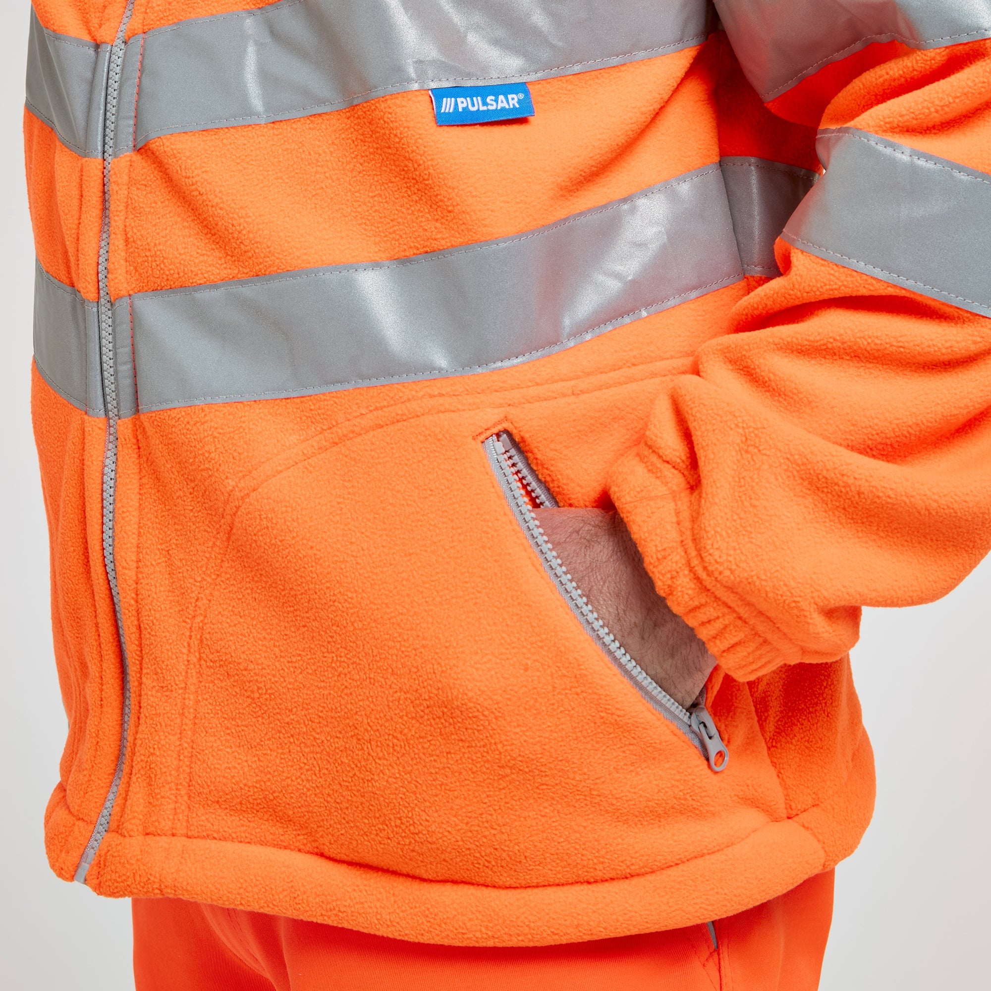 Pulsar Interactive Polar Fleece Jacket Orange Recycled Content