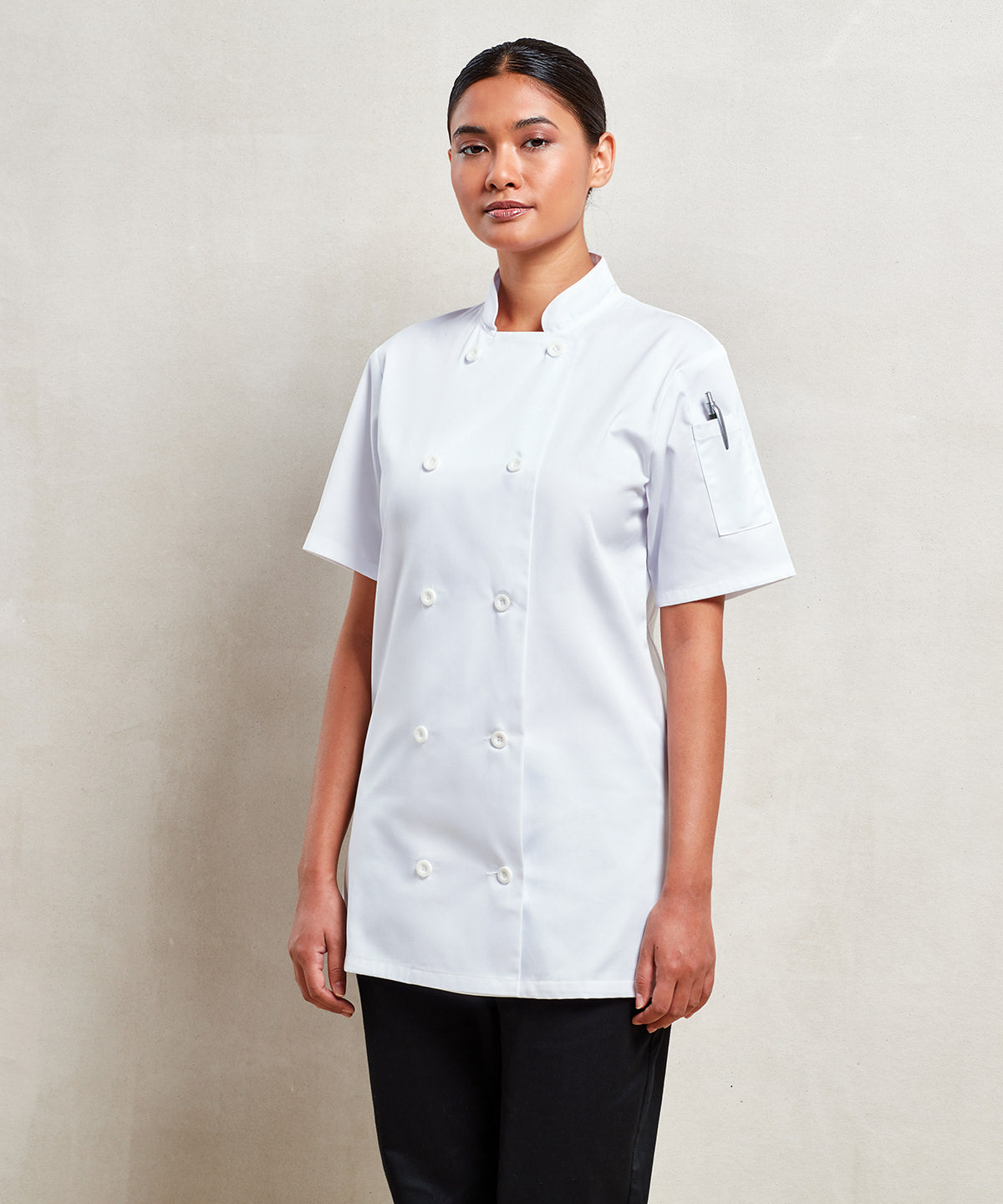 Premier Women's Short Sleeve Chef's Jacket