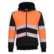 Portwest PW3 Zipped Class 1 Winter Hoodie #colour_orange-black