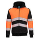 Portwest PW3 Zipped Class 1 Winter Hoodie #colour_orange-black