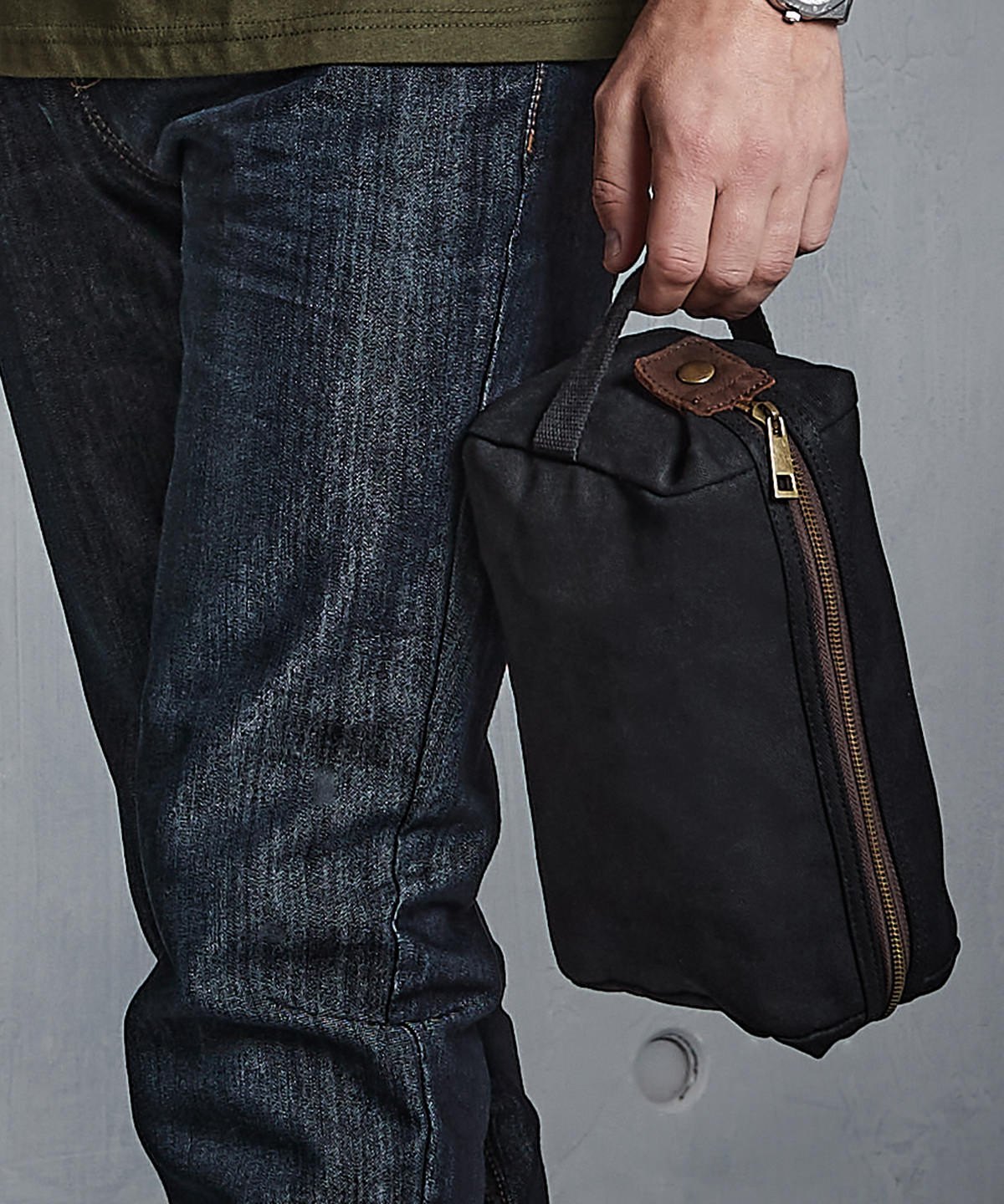 Quadra Heritage Waxed Canvas Wash Bag