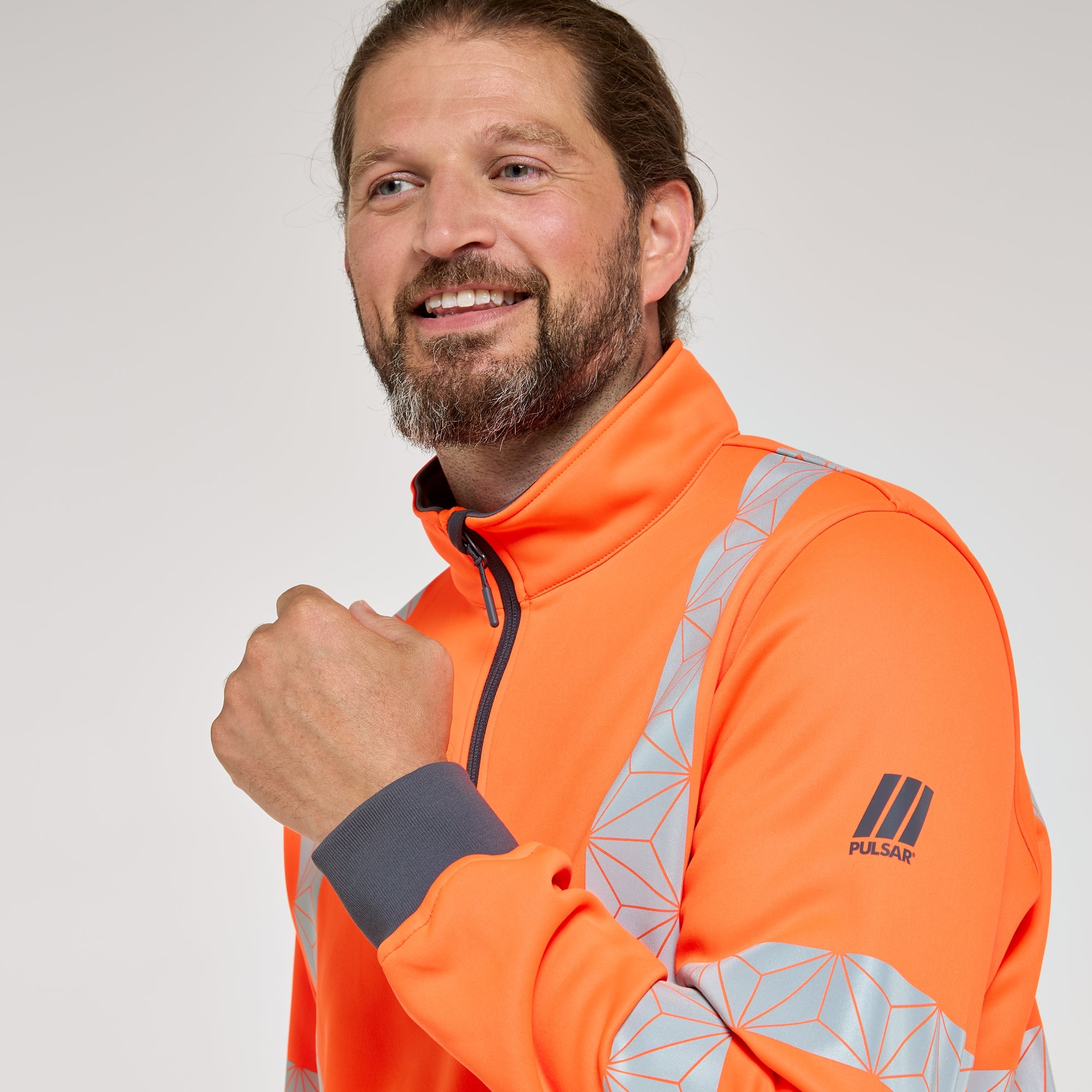 Pulsar Quarter-Zip Orange