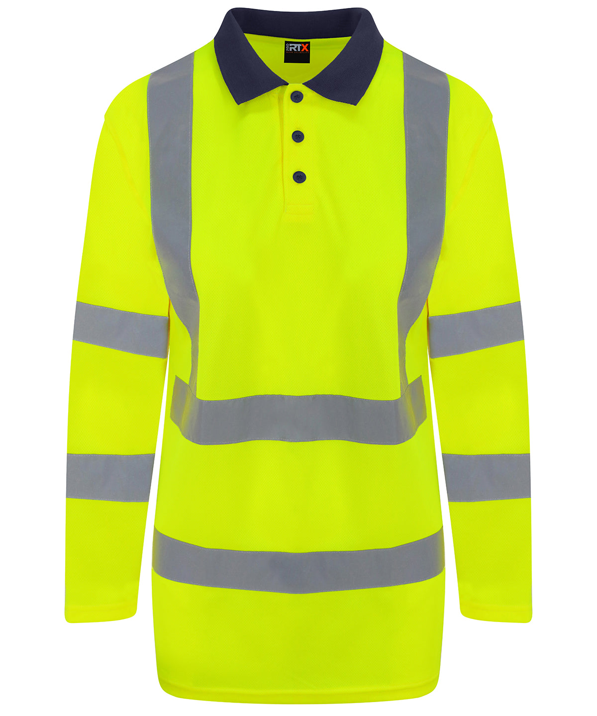 Prortx High Visibility High Visibility Long Sleeve Polo