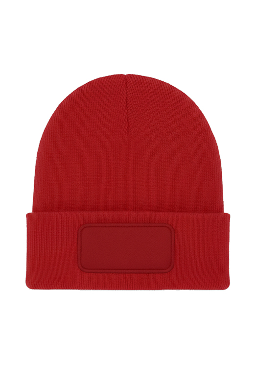 Uneek Rectangular Patch Beanie