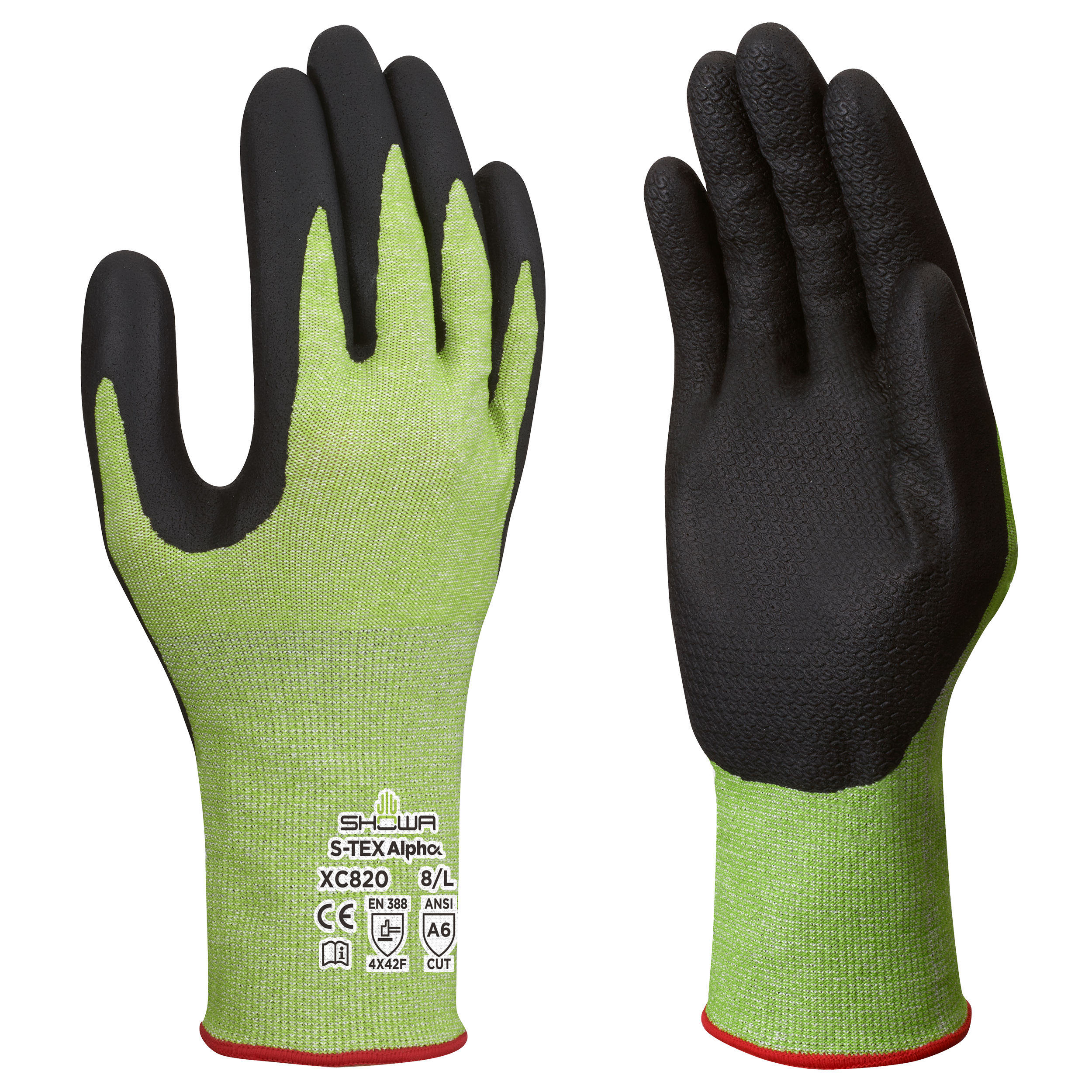 Showa XC820 Cut-Resistant Gloves (Size 8/L) – Touchscreen Compatible