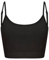 Sf Women's Sustainable Fashion Cropped Cami Top With Adjustable Straps