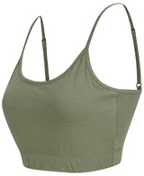 Sf Women's Sustainable Fashion Cropped Cami Top With Adjustable Straps