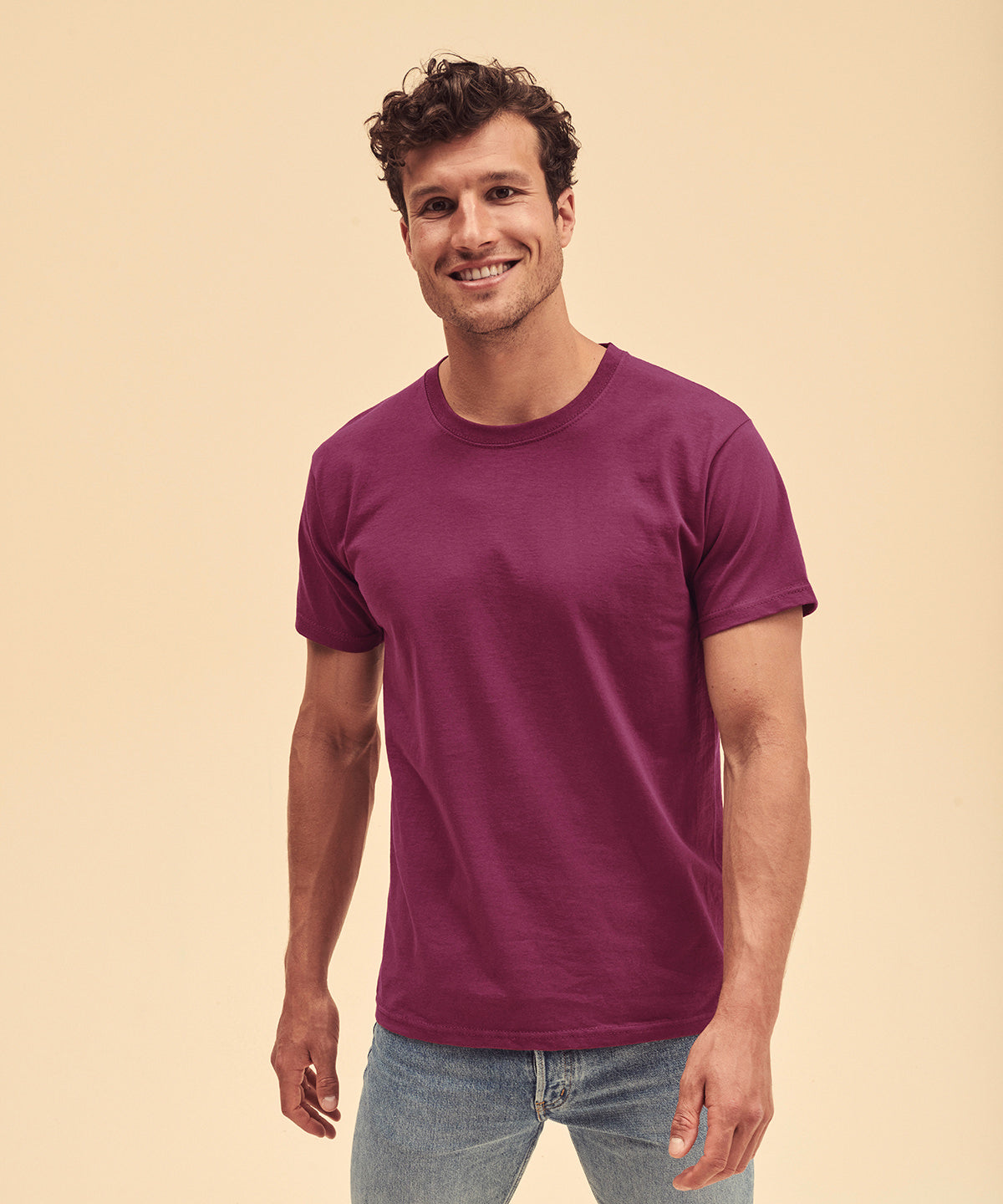 Fruit Of The Loom Valueweight T - Heather Burgundy