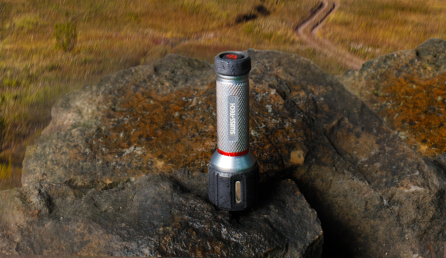 Scruffs Swiss-Tech Drop Proof Aluminium Flashlight - 4 x AAA Heavy Duty LED Torch