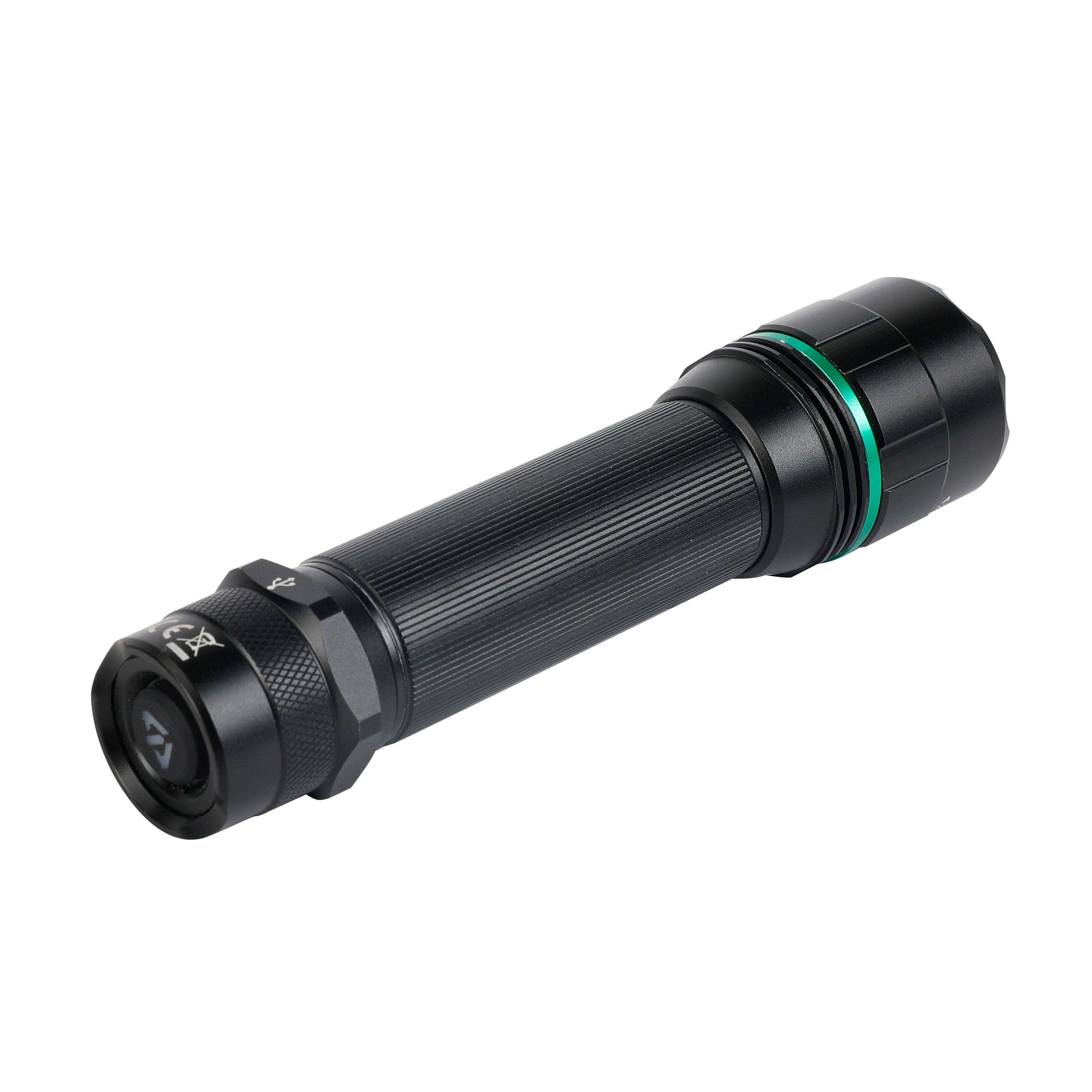 Scruffs Swiss-Tech Rechargeable Focus LED Flashlight - USB Rechargeable Zoom Torch - 18650 & 3 x AAA Compatible