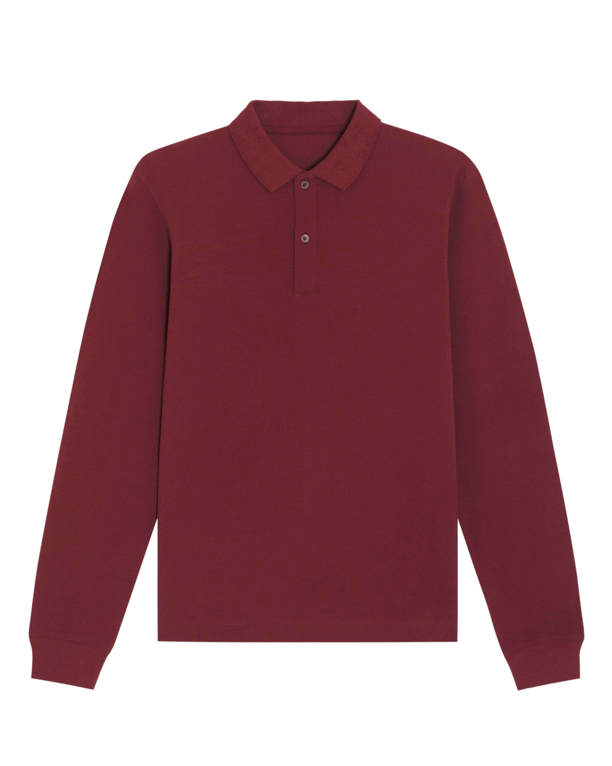 Stanley/Stella Prepster Long Sleeve Unisex Polo (Stpu332) - Burgundy