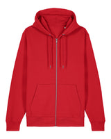 Stanley/Stella Unisex Cultivator 2.0 Iconic Zip-Thru Hoodie Sweatshirt (Stsu179) - Red