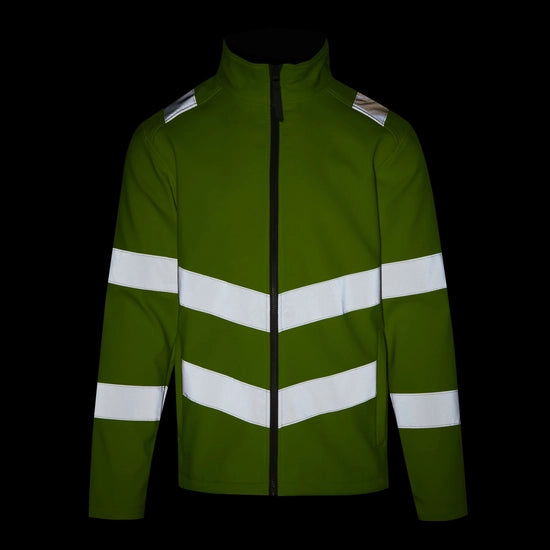 Regatta Professional Men's Hi-Vis Pro Contract Ablaze 2 Layer Softshell Jacket Class 3