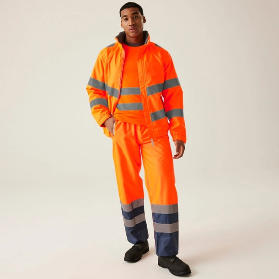 Regatta Professional Men's Hi-Vis Pro Contract Dover Waterproof Insulated Jacket Class 3