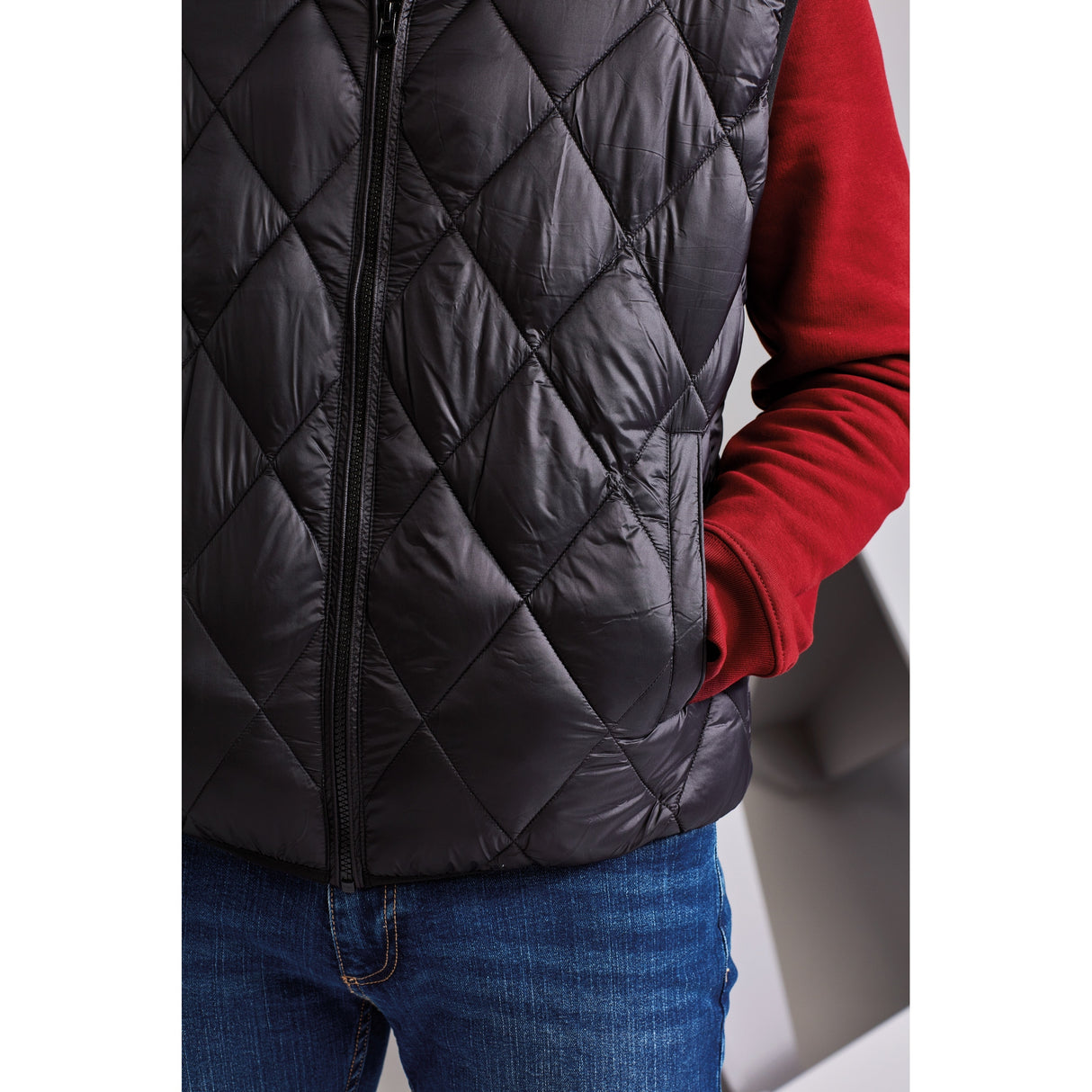 2786 Diamond Pane Padded Gilet