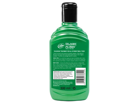 Turtle Wax Black in a Flash Trim & Tyre Wax 300ml