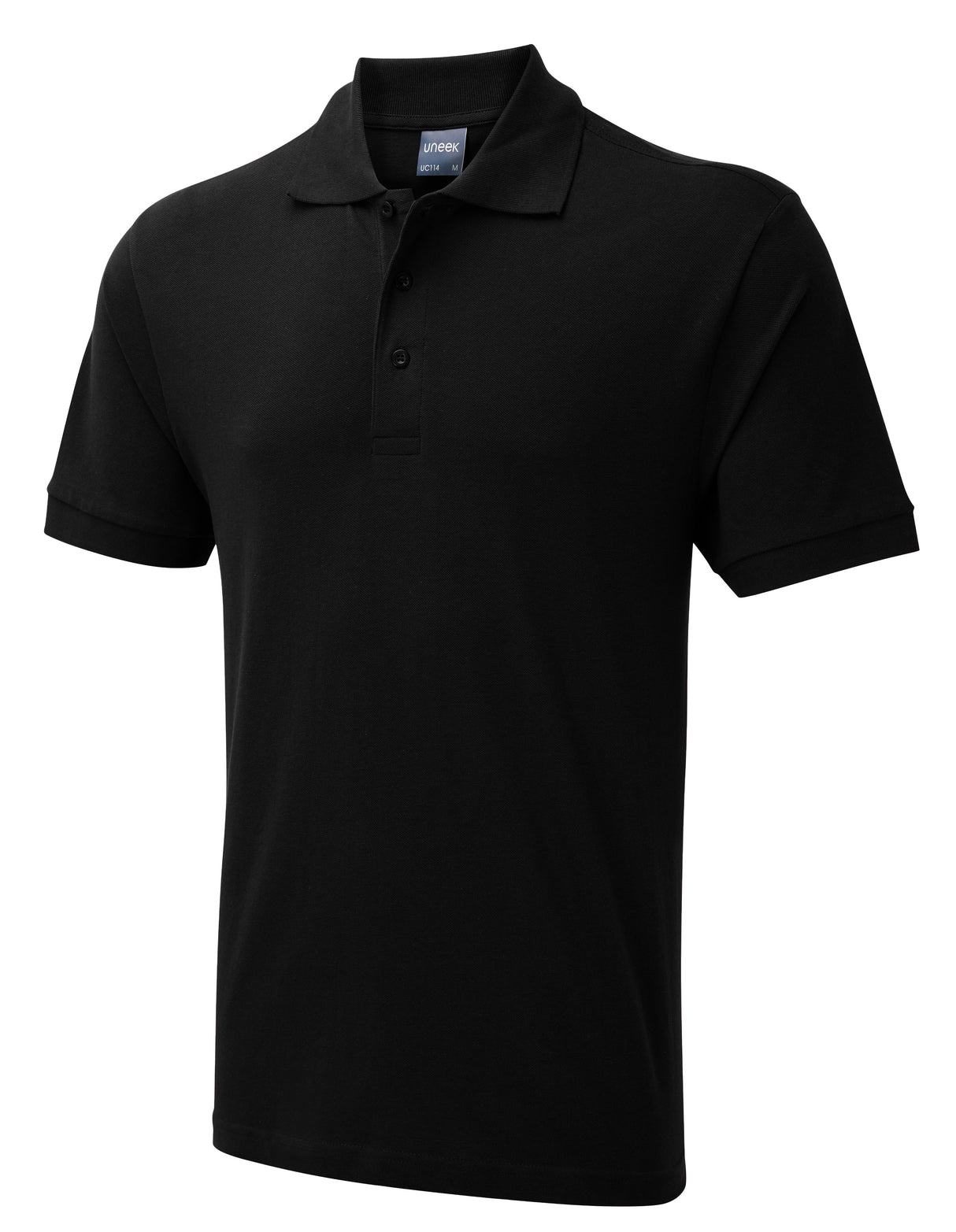 Uneek Men's Ultra Cotton Poloshirt Black