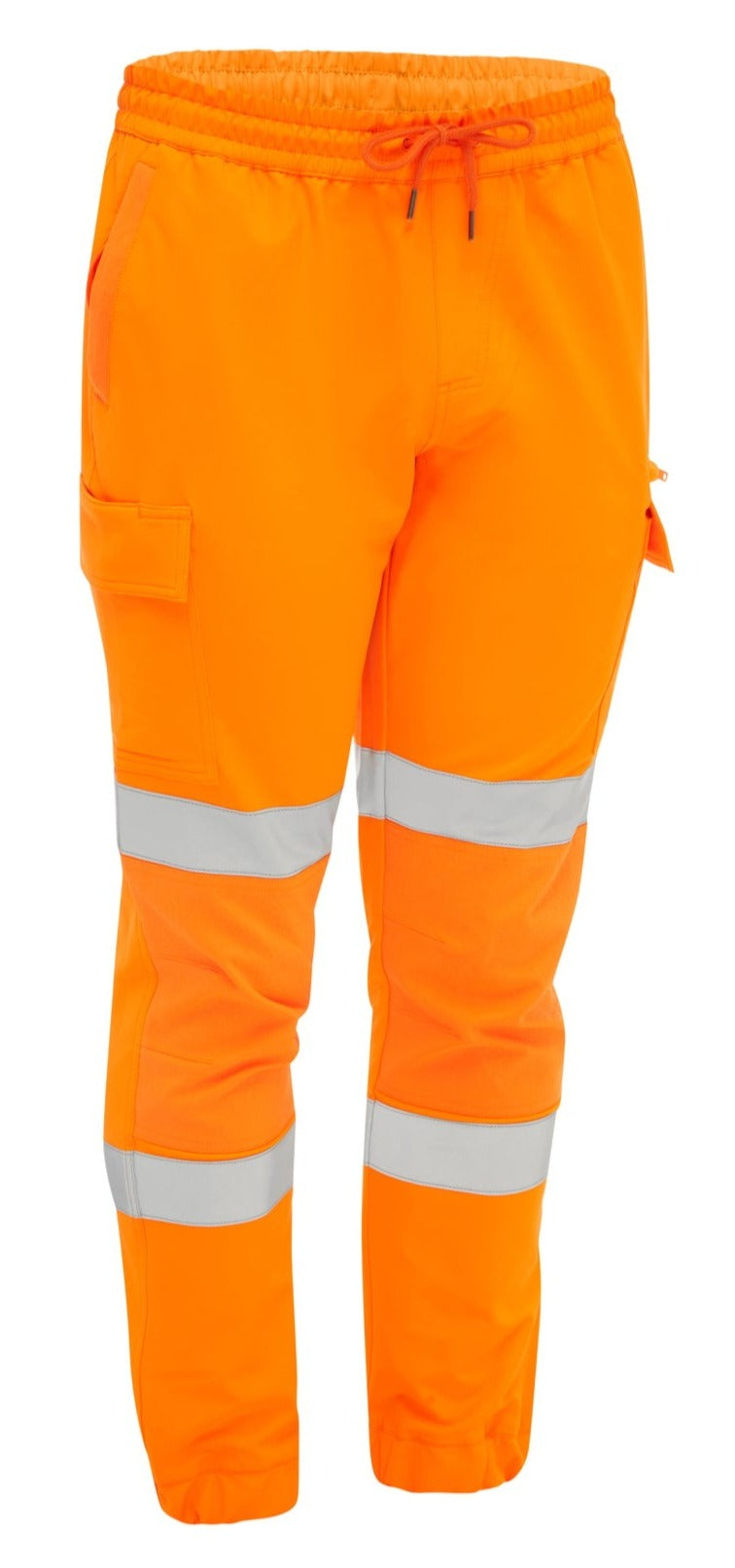 Bisley Taped Hi-Vis Flx & Move 4 Way Stretch Jogger #colour_orange