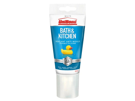 UniBond Healthy Kitchen & Bathroom Anti Mould Sealant White Tube 147g