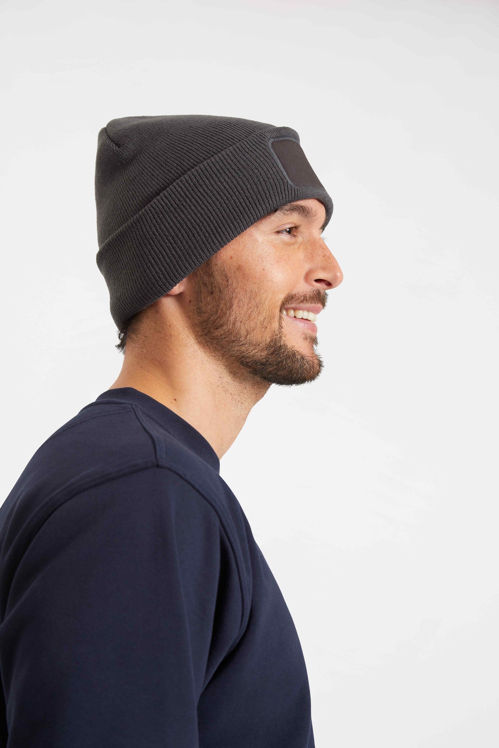 Uneek Rectangular Patch Beanie