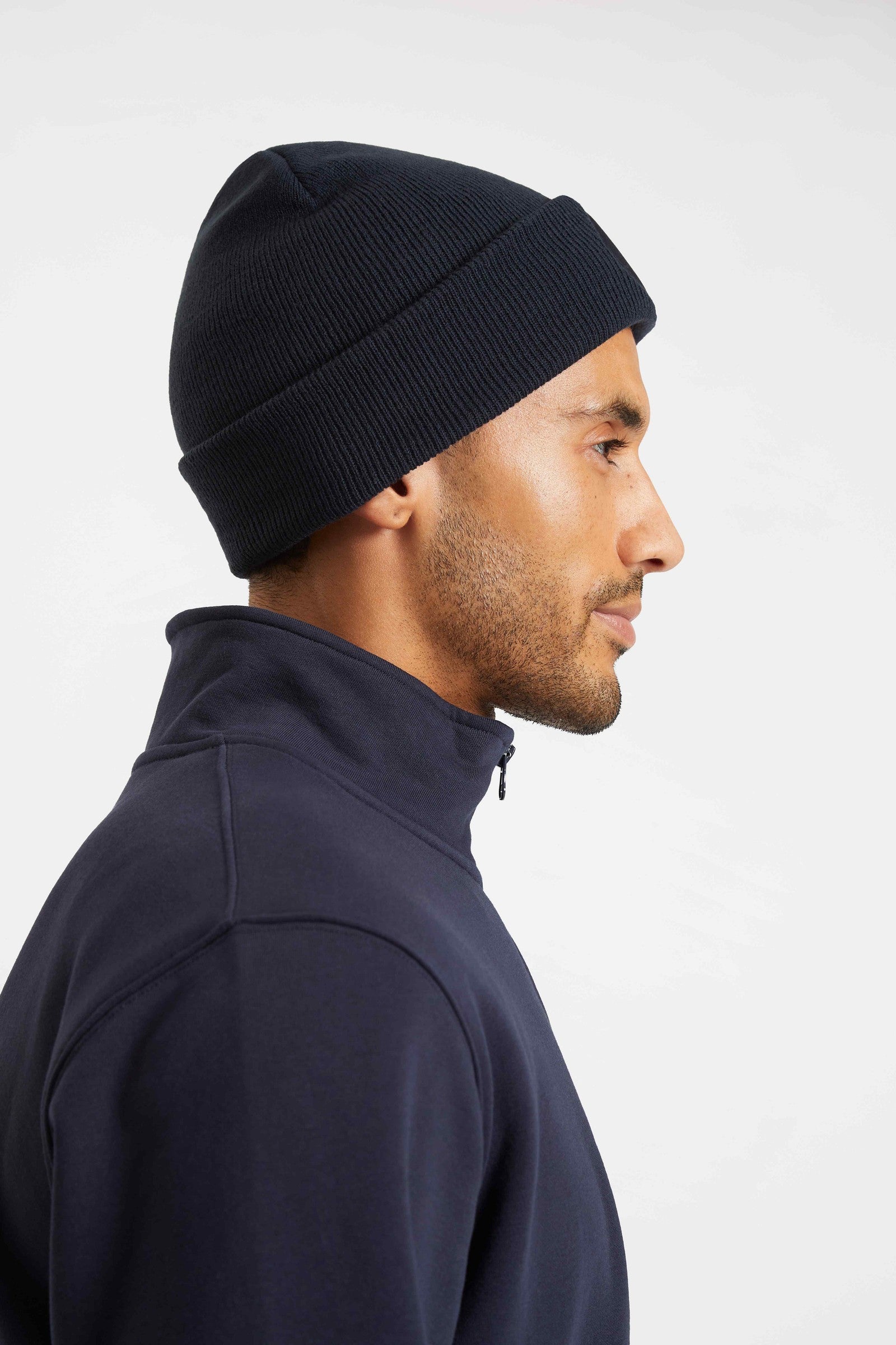 Uneek Circular Patch Beanie