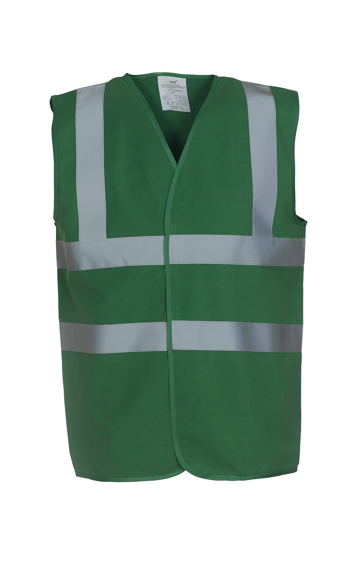 Yoko Hi-Vis 2-Band-And-Braces Waistcoat (Hvw100) - Paramedic Green