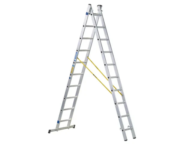 Zarges D-Rung Combination Ladder 2-Part 2 x 12 Rungs