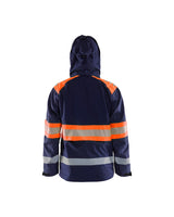 Blaklader Shell Jacket Hi-Vis 4420 #colour_navy-blue-orange