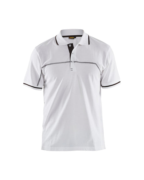 Blaklader Polo Shirt 3389 #colour_white-dark-grey