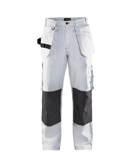 Blaklader Painter Trousers 1531 #colour_white-dark-grey