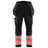 Blaklader Softshell Hi-Vis Trousers 1821 #colour_black-red-hi-vis