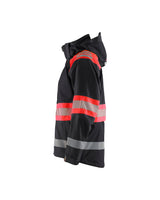 Blaklader Shell Jacket Hi-Vis 4420 #colour_black-red-hi-vis