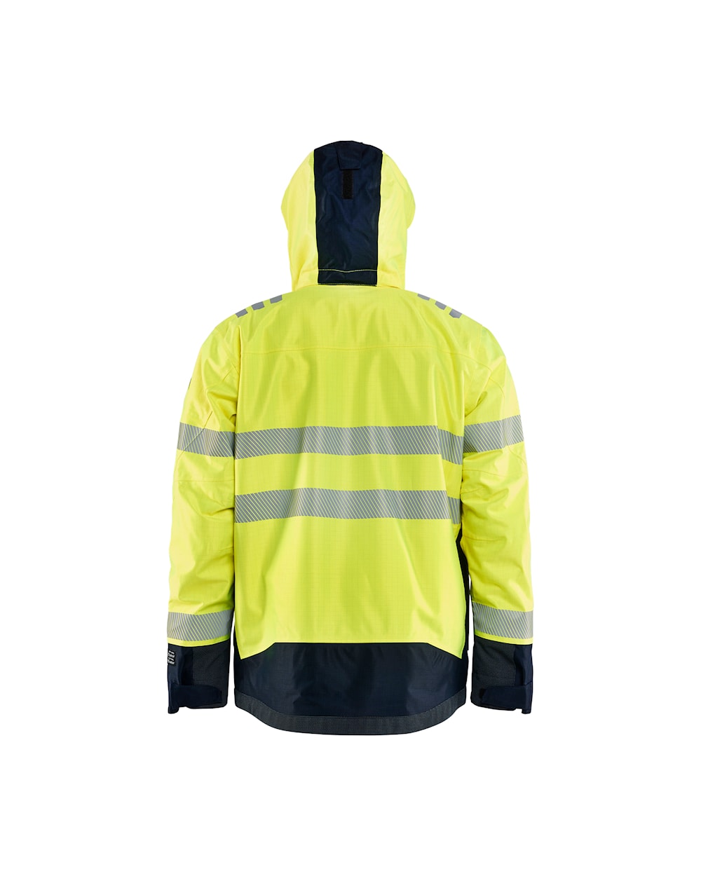 Blaklader Multinorm Shell Jacket 4088 #colour_hi-vis-yellow-navy-blue