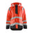 Blaklader Rain Jacket Hi-Vis Level 1 4323 #colour_red-hi-vis-black