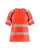 Blaklader T-Shirt Hi-Vis Women 3503 #colour_red-hi-vis-black